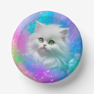 Fluffy Fun Kitten Meowgical Girly Geburtstag Pappteller