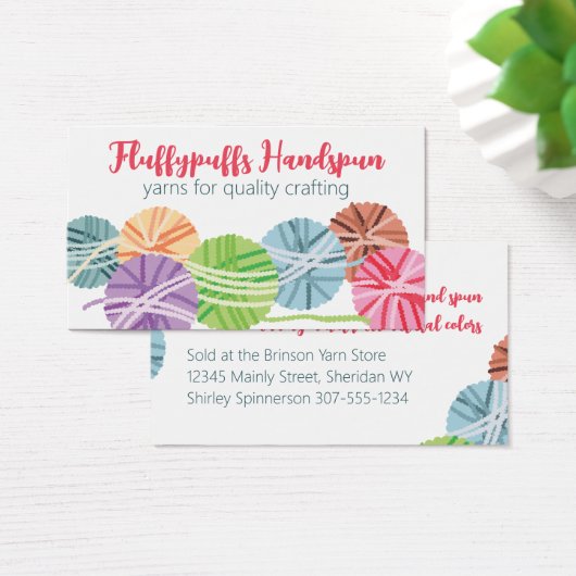 Fluffy Garnbälle Strickgeschenk-Tag (Schreibtisch)