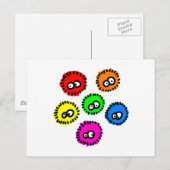 Fluffy Germs Postkarte (Vorne/Hinten)