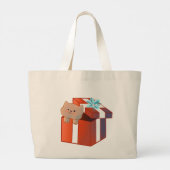 Fluffy Gift Jumbo Stoffbeutel (Rückseite)