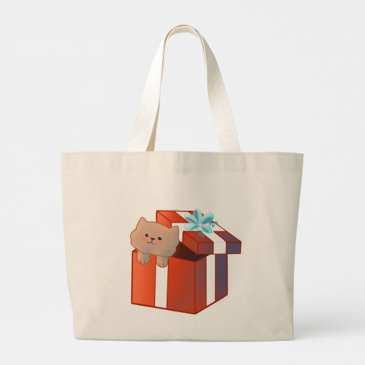 Fluffy Gift Jumbo Stoffbeutel (Rückseite)