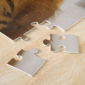 Fluffy Ginger Cat im Fenster Puzzle (Seite)