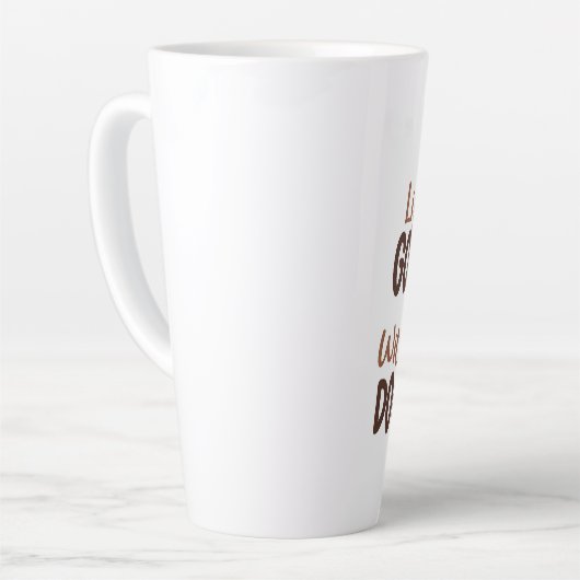 Fluffy Goldendoodle Latte Tasse (Linke Ecke)