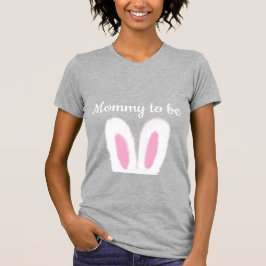 Fluffy Hasen Babydusche Mommy zu sein T-Shirt