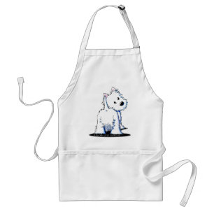 Fluffy Hintern Westie Schürze