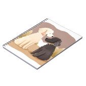 Fluffy Hogs | Pet-Aquarellmalerei Notizblock (Linke Seite)