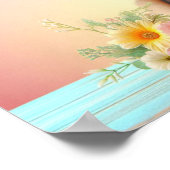 Fluffy Hund mit Big Eyes | Joyful Pet Image Poster (Ecke)