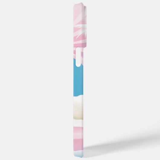 Fluffy Hund mit Weißhut Case-Mate iPhone Hülle (Rückseite / Rechts)