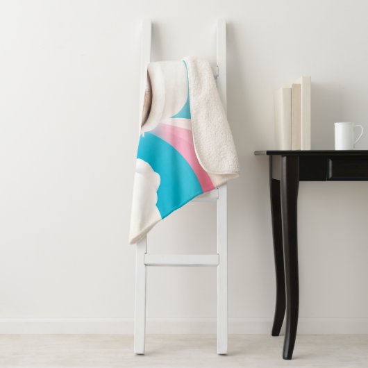 Fluffy Hund mit Weißhut Sherpadecke (Beispiel)