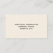 Fluffy Hund und Katze Whimsical Pet Sitter Groomer Visitenkarte (Rückseite)