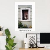 Fluffy im Fenster Poster (Heimbüro)