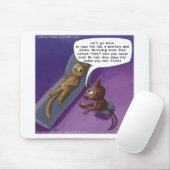 Fluffy in der Therapie Funny Cat Cartoon Mousepad (Mit Mouse)