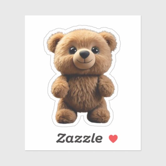 Fluffy Joy Wrapped in Fur, Custom Vinyl Cut Aufkleber (Blatt)