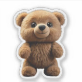 Fluffy Joy Wrapped in Fur, Custom Vinyl Cut Aufkleber (Vorderseite)