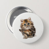Fluffy Kitten Button (Vorne & Hinten)