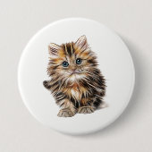Fluffy Kitten Button (Vorderseite)