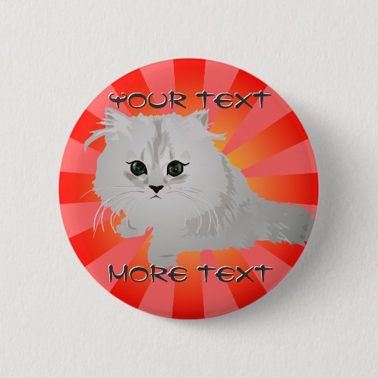 Fluffy Kitten Button (Vorderseite)