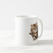 Fluffy Kitten Coffee Tasse (VorderseiteRechts)