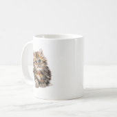 Fluffy Kitten Coffee Tasse (Vorderseite Links)