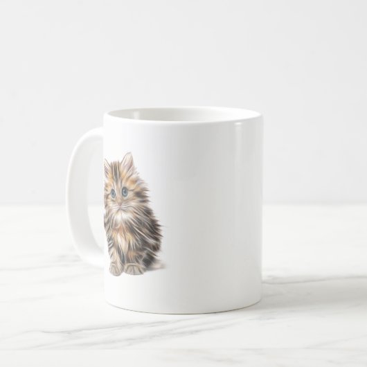Fluffy Kitten Coffee Tasse (Vorderseite Links)