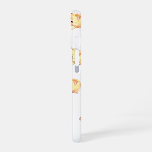 Fluffy Kitten Cute Pattern Phone Case iPhone 16 Hülle (Linke Seite)