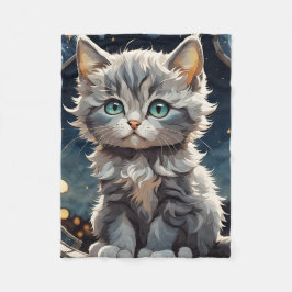 Fluffy Kitten Fleecedecke