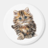 Fluffy Kitten Magnet (Vorne)
