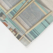 Fluffy Kitten mit Blue Bow im Konditorladen Fleecedecke (Ecke)