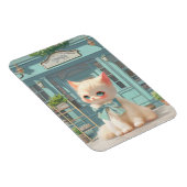 Fluffy Kitten mit Blue Bow im Konditorladen Magnet (Rechte Seite)