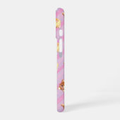 Fluffy Kitten Pink Stripe Phone Case iPhone 16 Hülle (Linke Seite)