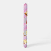 Fluffy Kitten Pink Stripe Phone Case iPhone 16 Hülle (Rechte Seite)
