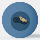 Fluffy Kitten Schlafen in Croc Shoe, Ping Ball Tischtennisball (Vorderseite)