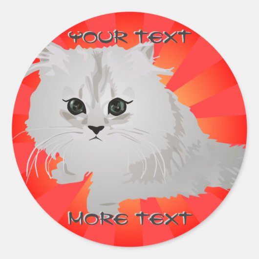 Fluffy Kitten Stickers (Vorderseite)