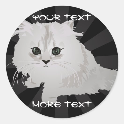 Fluffy Kitten Stickers (Vorderseite)