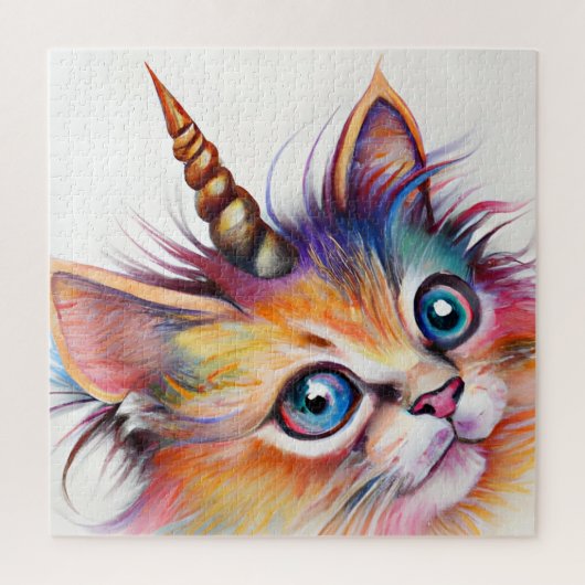 Fluffy Kitten Unicorn Puzzle (Vertikal)