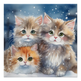 Fluffy Kittens Poster