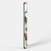 Fluffy Koala Green Geometric Background iPhone Hülle (Rechte Seite)