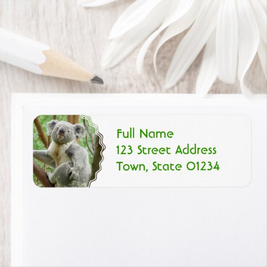 Fluffy Koala Mailing Labels (Insitu)