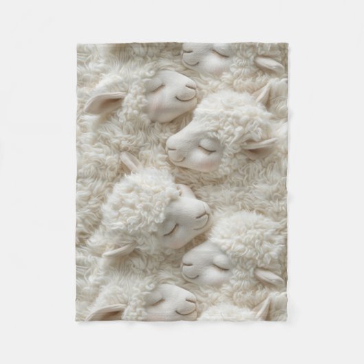 Fluffy Lamb Baby Fleecedecke (Vorderseite)