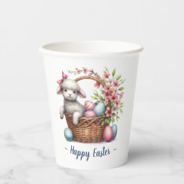 Fluffy Lamb und Ostereier Pappbecher