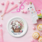 Fluffy Lamb und Ostereier Pappteller (Party)