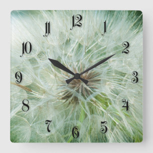 Fluffy-Leuchte Quadratische Wanduhr