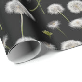 Fluffy Leuchten auf schwarz Geschenkpapier (Rolleneckpunkt)