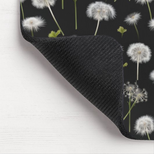 Fluffy Leuchten auf schwarz Mousepad (Ecke)