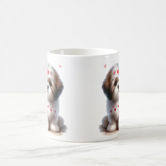 "Fluffy Liebe" Shih Tzu Tasse (Mittel)