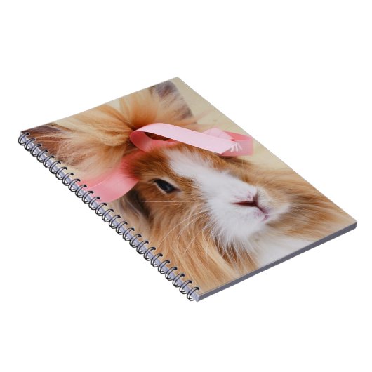 Fluffy Lionhead Bunny Rabbit Notizblock (Rechte Seite)