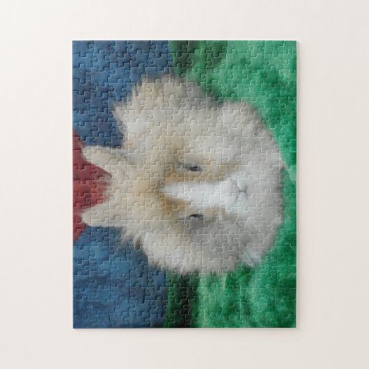 Fluffy Lionhead Bunny Rabbit Puzzle (Vertikal)
