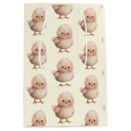 Fluffy Little Chick | Niedlicher Frühling und Oste Mittlere Geschenktüte