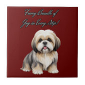 Fluffy Little Pal: Weiche Hues und dicker Hai Fliese (Vorderseite)