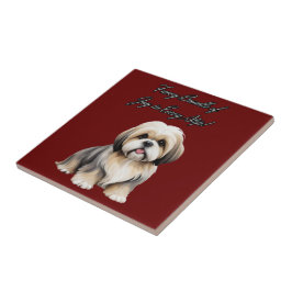 Fluffy Little Pal: Weiche Hues und dicker Hai Fliese